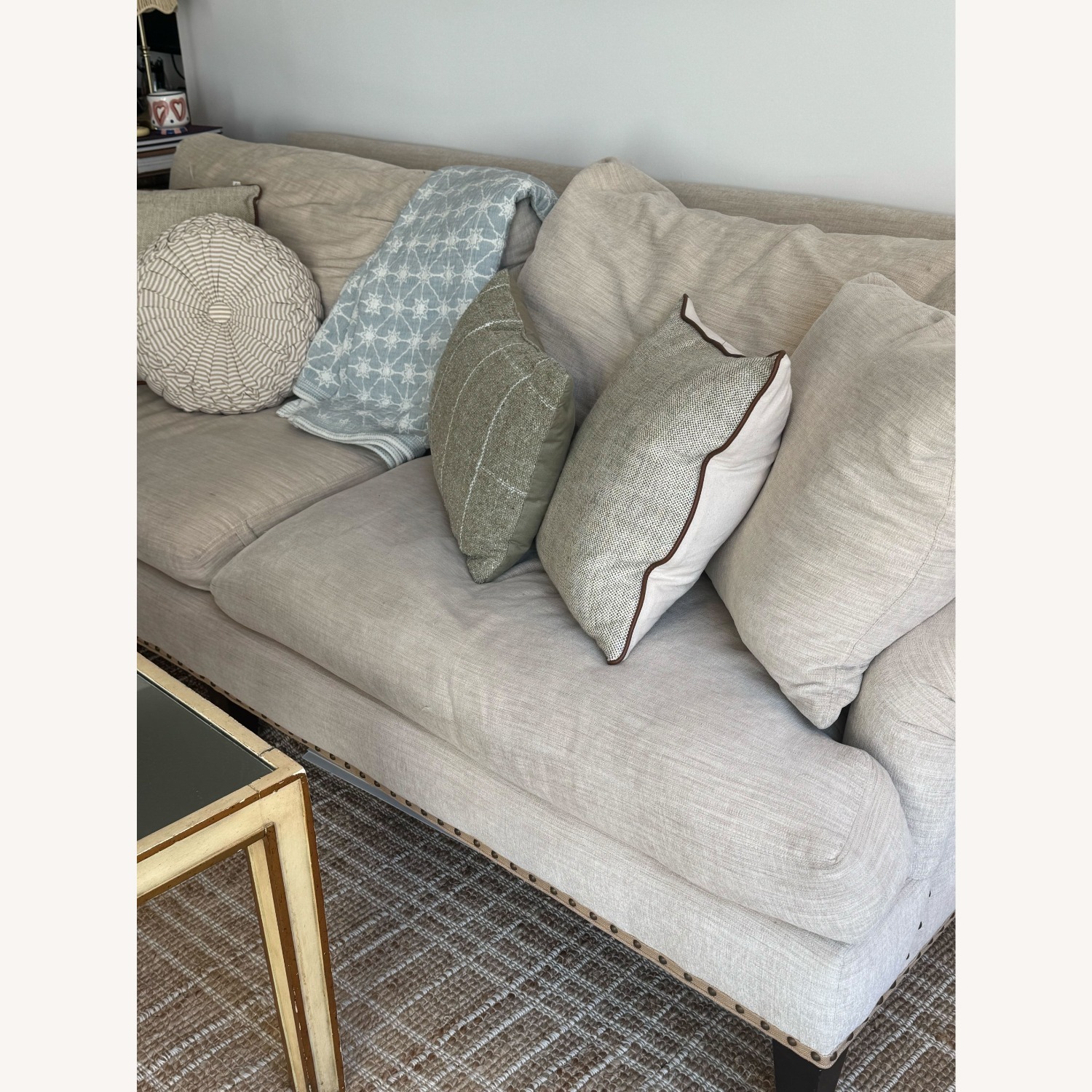 Lee Industries Beige Couch - image-1