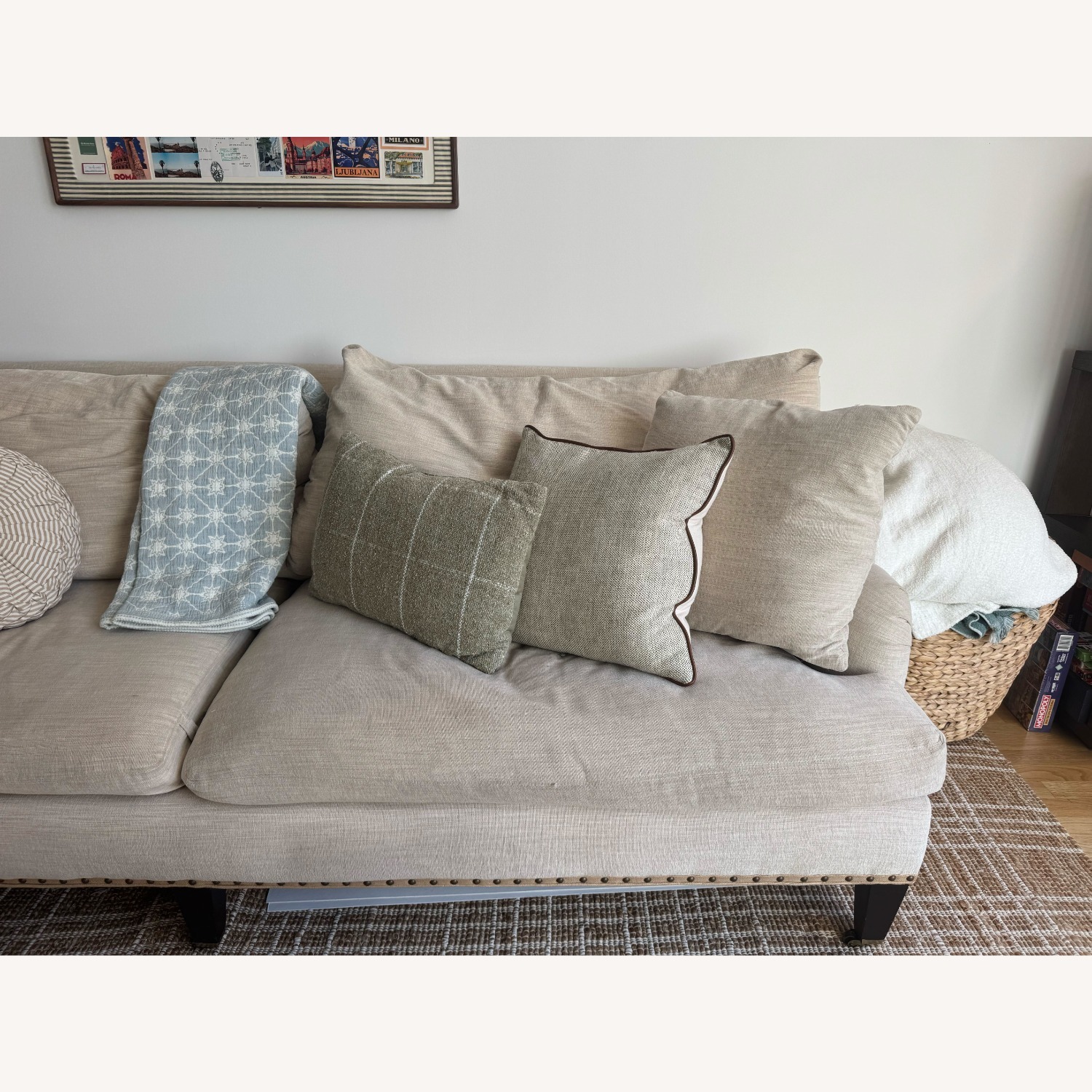 Lee Industries Beige Couch - image-4