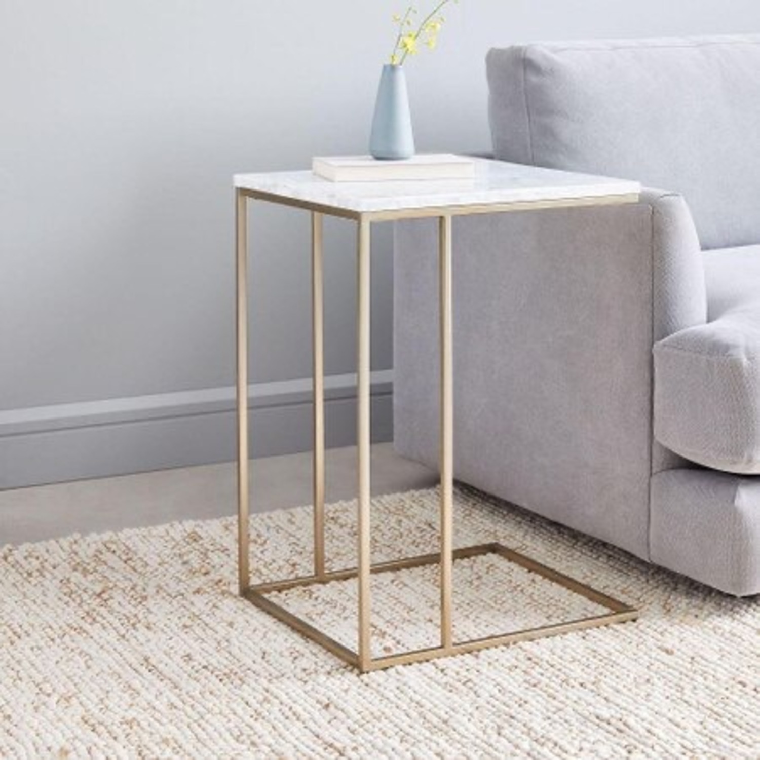 West Elm Marble Side Tables Set of 2 - image-2
