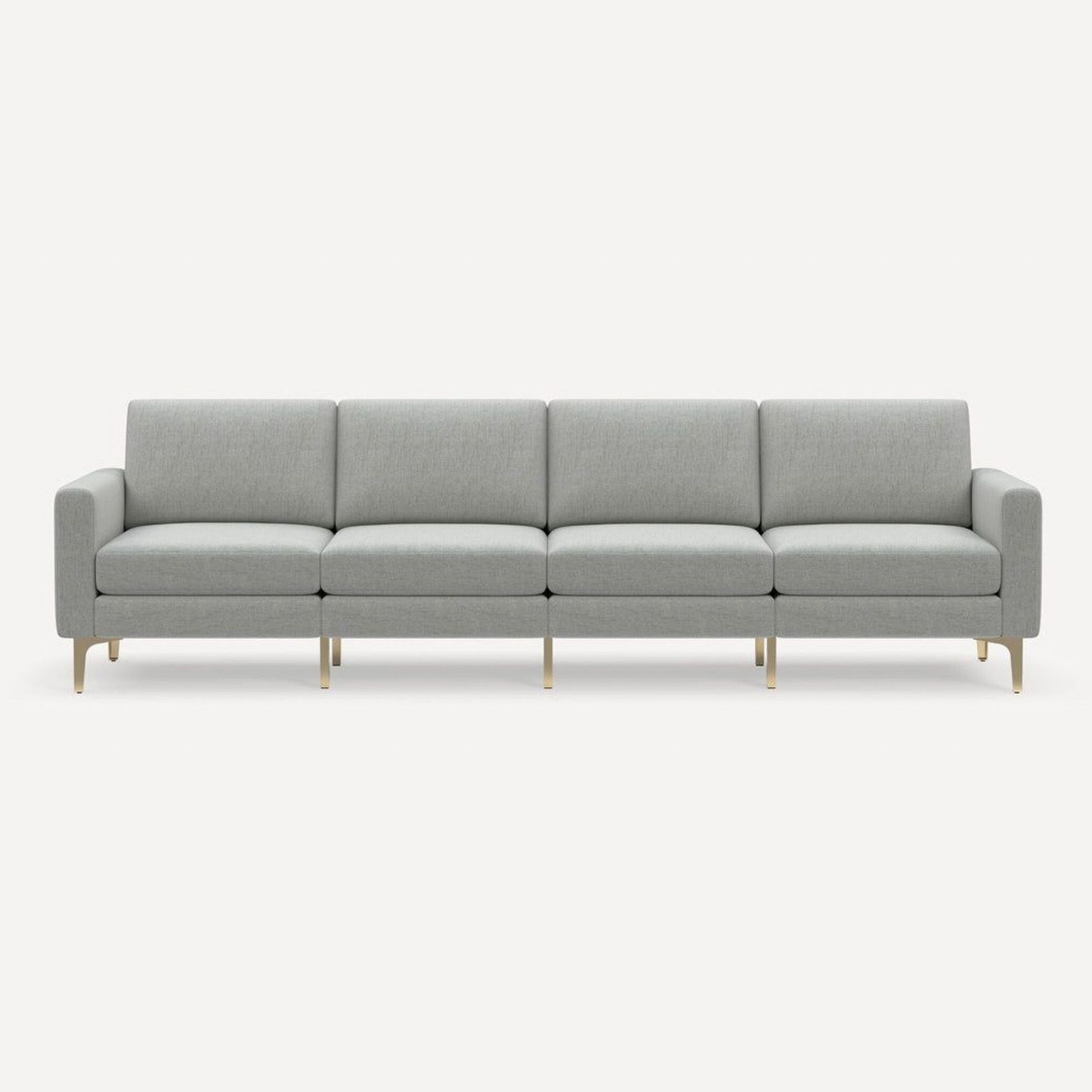 Burrow Nomad 4-Seat Modern Light Gray Sofa  - image-3