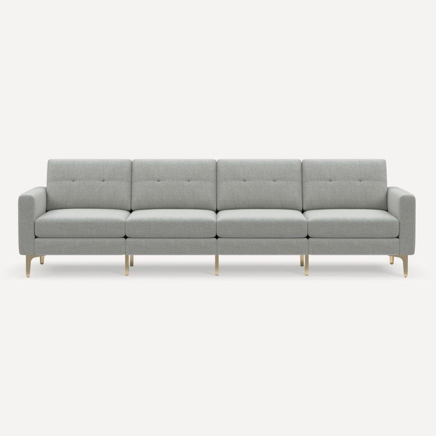 Burrow Nomad 4-Seat Modern Light Gray Sofa  - image-2