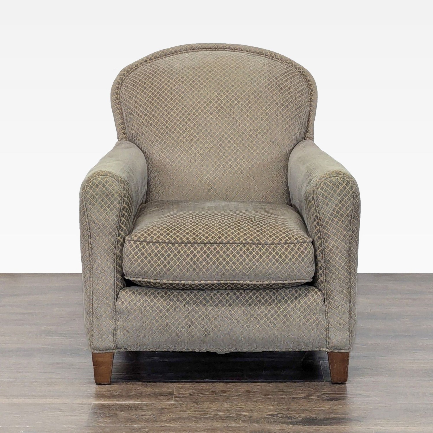 Crate & Barrel Classic Lounge Chair with Patterned - image-7