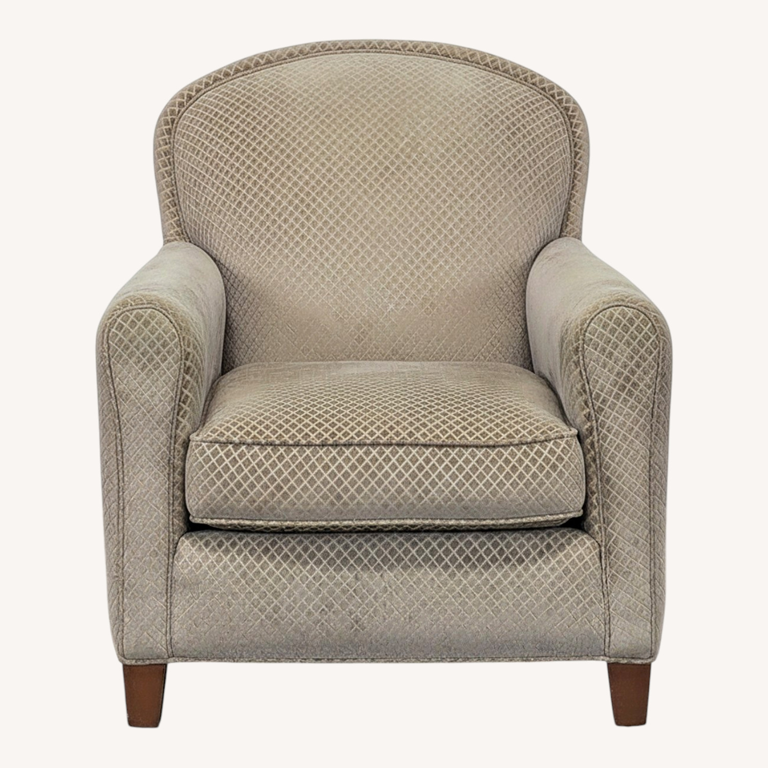 Crate & Barrel Classic Lounge Chair with Patterned - image-0