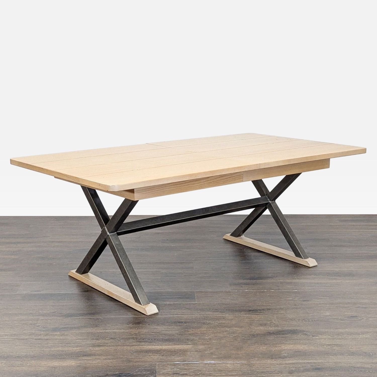 Farmhouse X-Trestle Base Dining Table	 - image-8