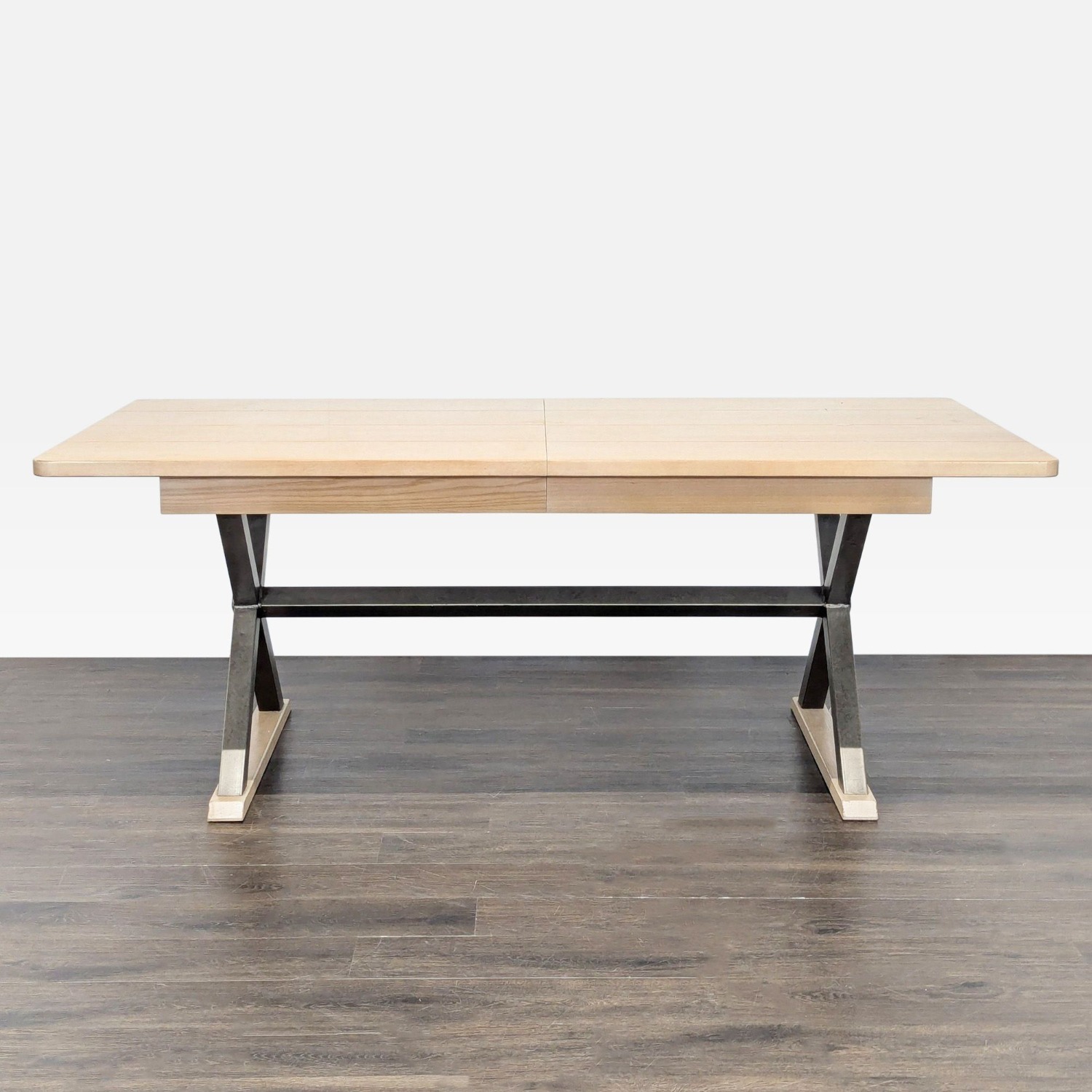 Farmhouse X-Trestle Base Dining Table	 - image-7