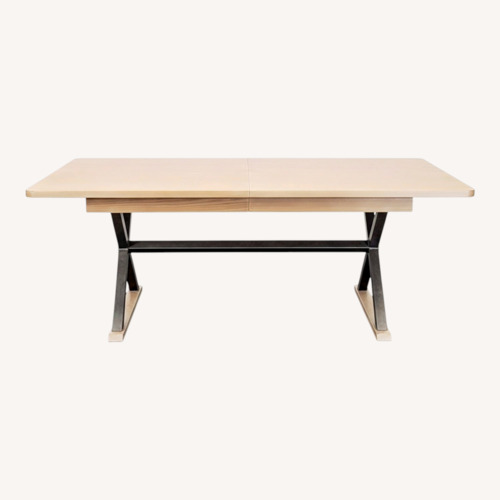 Used Farmhouse X-Trestle Base Dining Table	 for sale on AptDeco