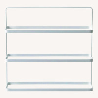 West Elm White Metal Shoe Rack