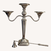Pottery Barn Candelabra and Snuffer