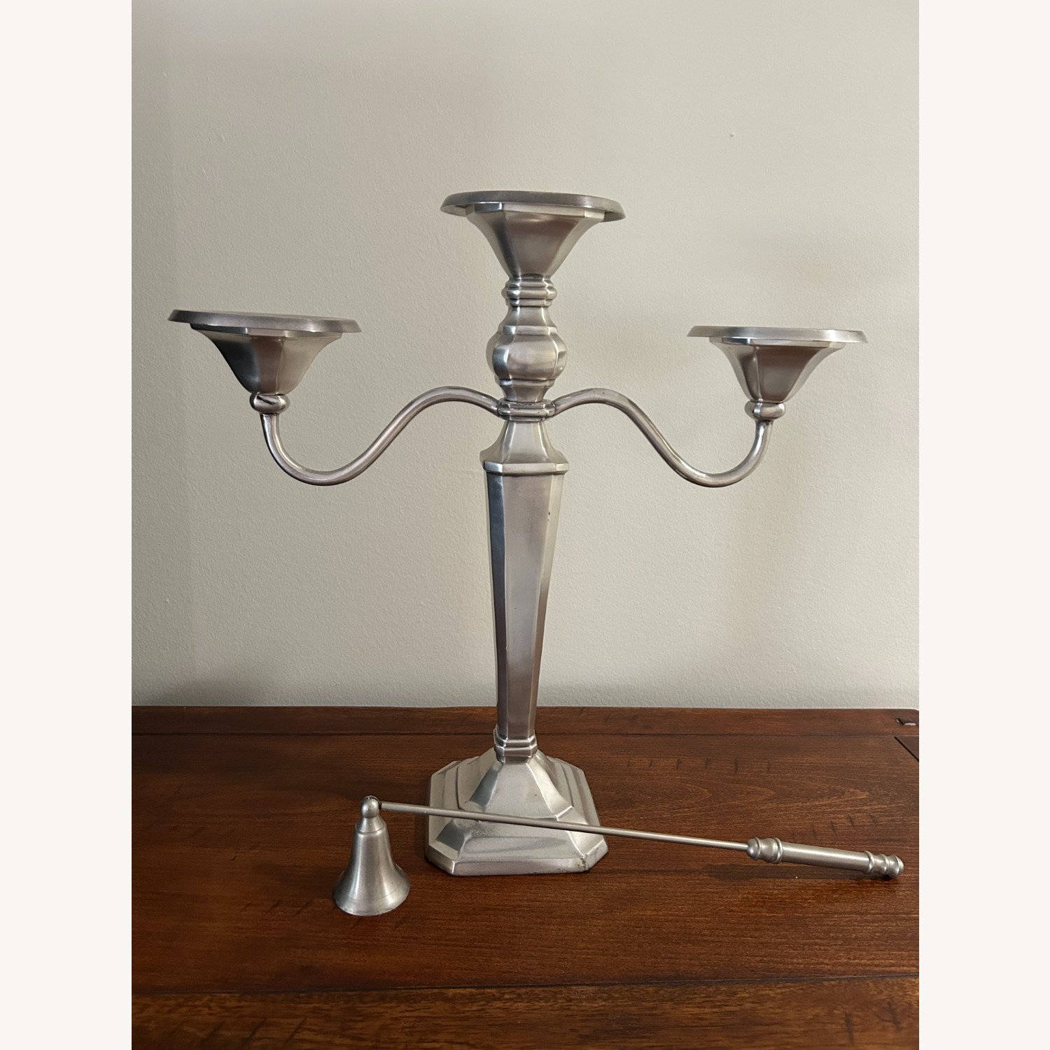 Pottery Barn Candelabra and Snuffer - image-1
