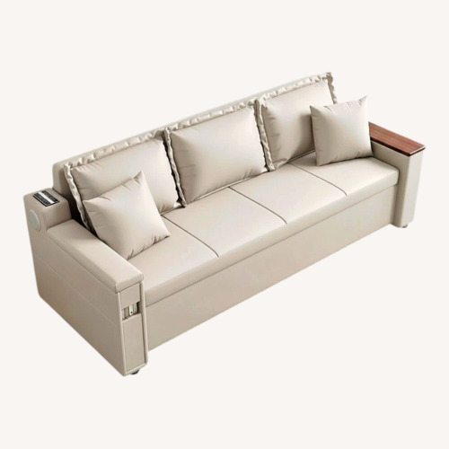 Used 83” Beige Sleeper Sofa w Storage for sale on AptDeco