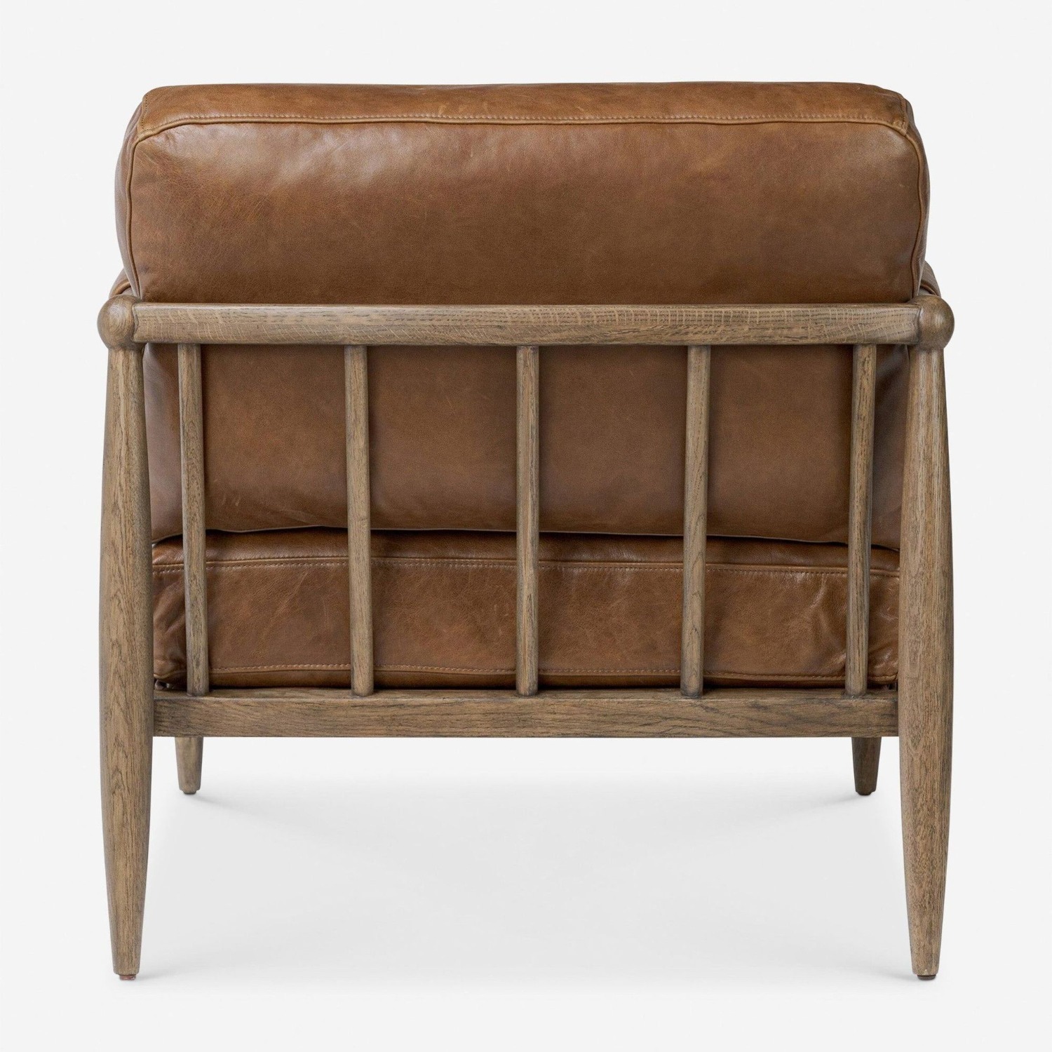 Lulu & Georgia Warren Brown Leather Lounge Armchair - image-2