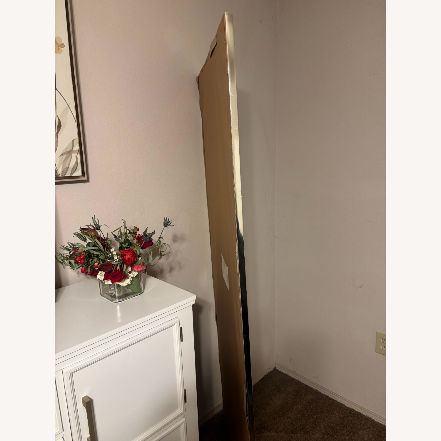 Home Goods Gold Glass Floor Mirror - image-2
