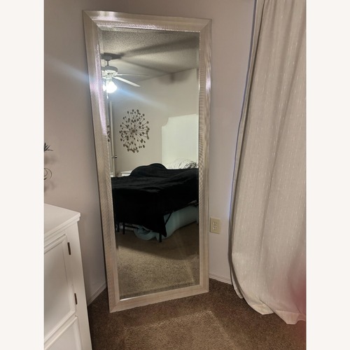 Used Home Goods Gold Glass Floor Mirror for sale on AptDeco