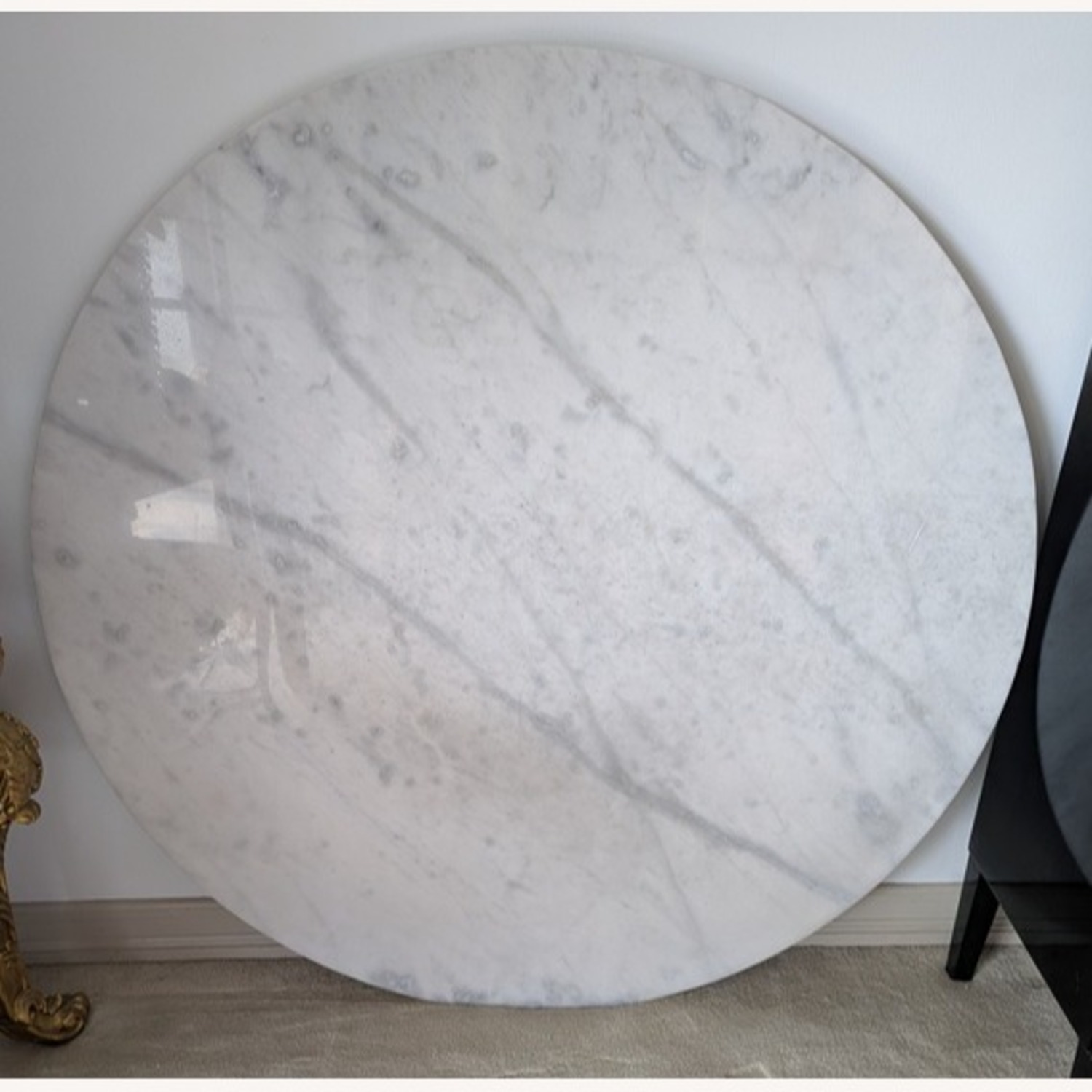 Safavieh White Marble Elodie Table - image-2