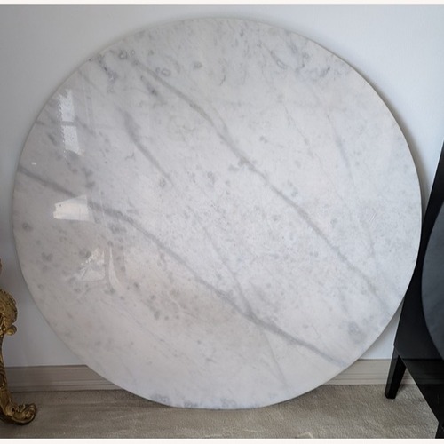 Used Safavieh White Marble Dining Table for sale on AptDeco