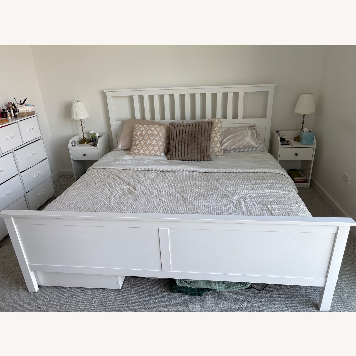 IKEA White King Bed - image-3