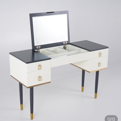 Used Homary Gold Accent Vanity/Desk (2 in 1) for sale on AptDeco