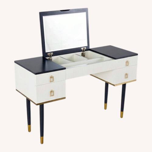 Used Vintage/Antique Gold Metal Sideboard for sale on AptDeco