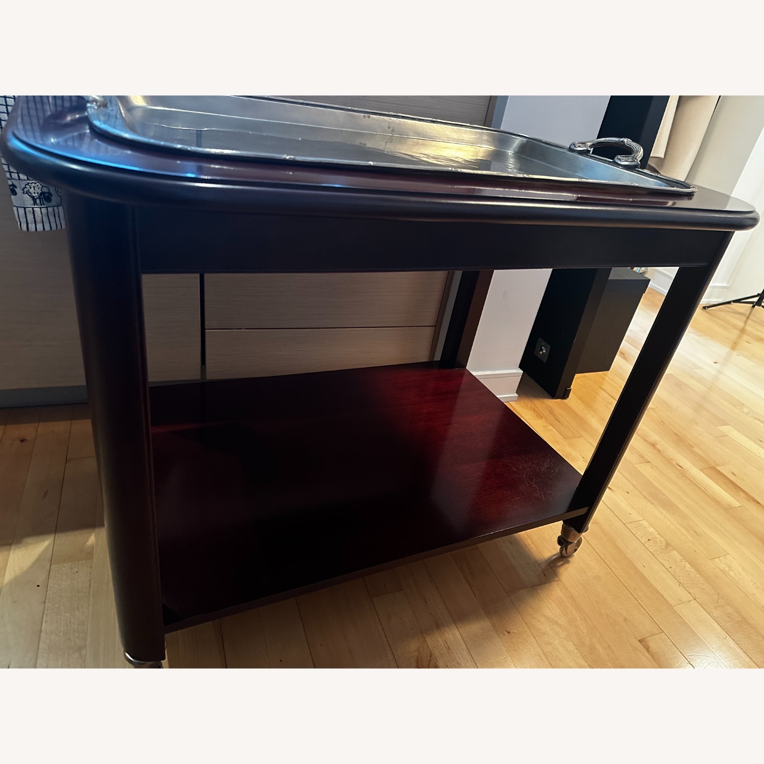 Hickory Chair Company Mahogany Bar Cart - image-4