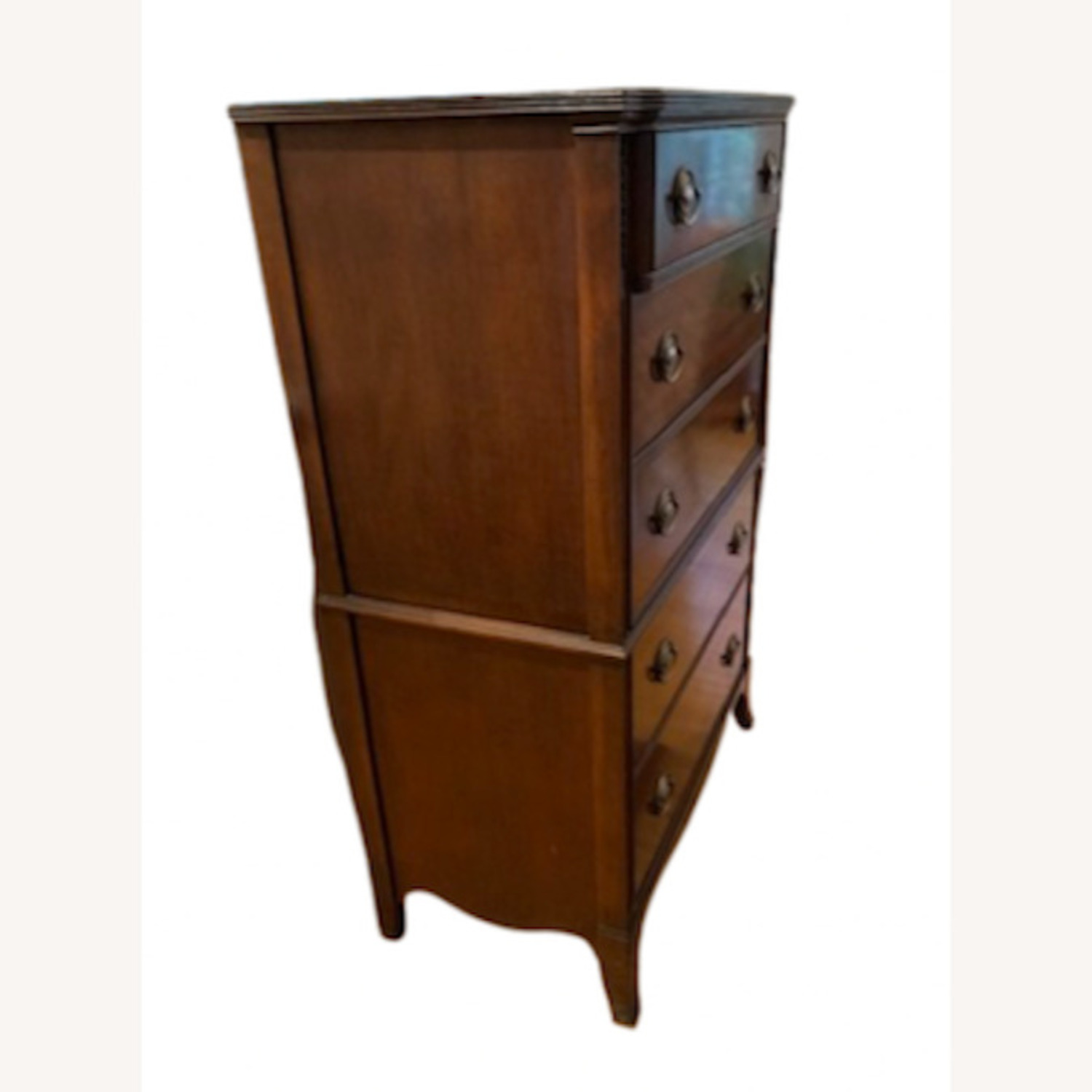 Vintage Huntley 5 Drawer Dresser 1920's Mahogany - image-3