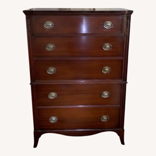 Used Vintage Huntley 5 Drawer Dresser 1920's Mahogany for sale on AptDeco