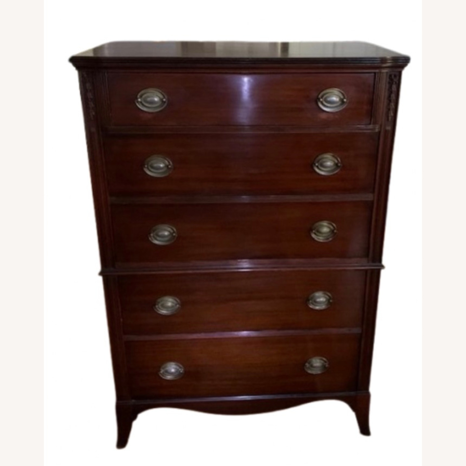 Vintage Huntley 5 Drawer Dresser 1920's Mahogany - image-15