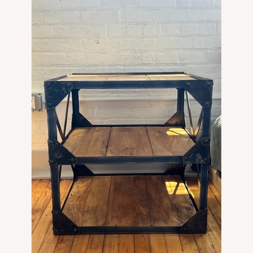 Used Vintage/Antique Natural Wood Side Table for sale on AptDeco