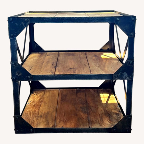 Used Vintage/Antique Natural Wood Side Table for sale on AptDeco