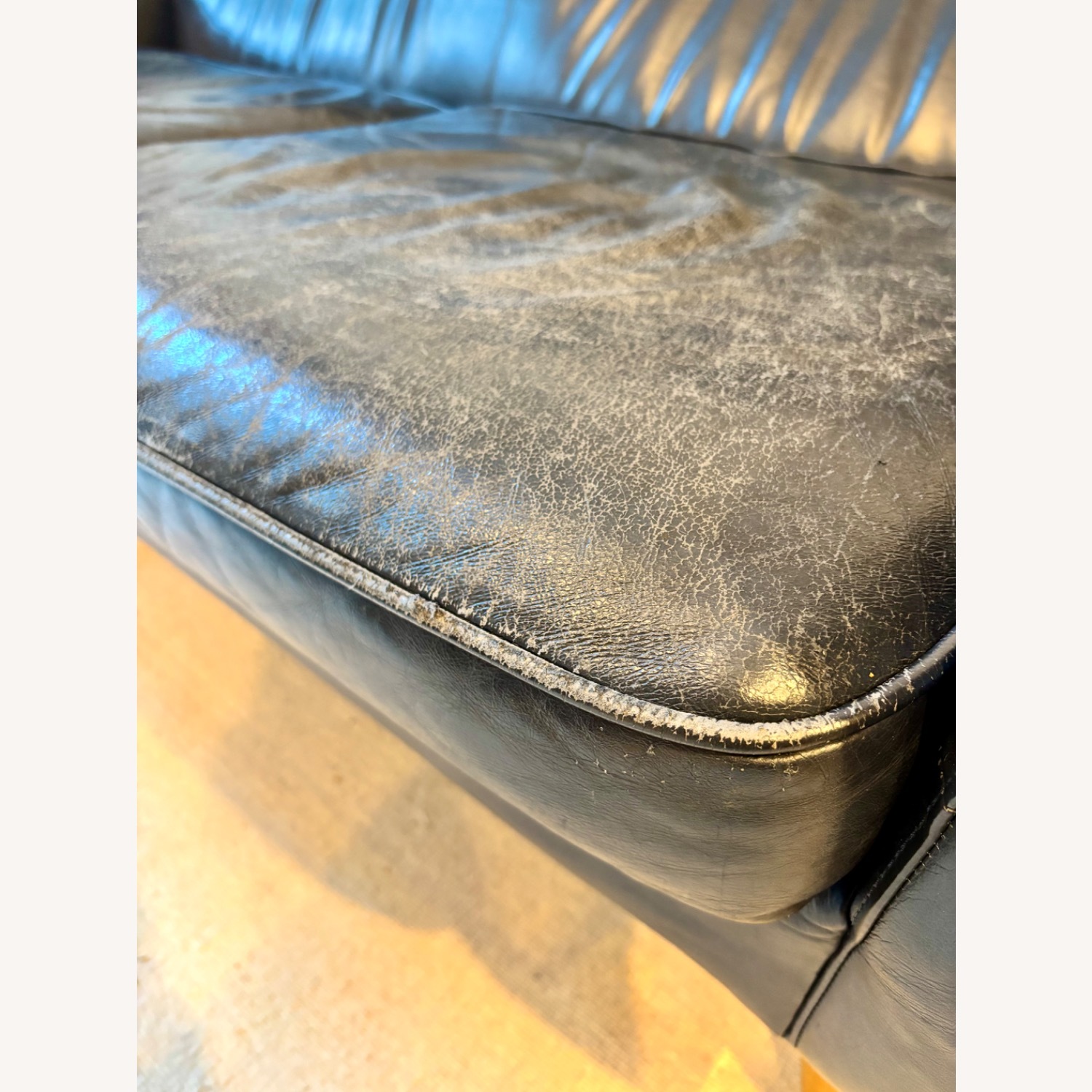 West Elm Denmark Leather Loveseat - image-4