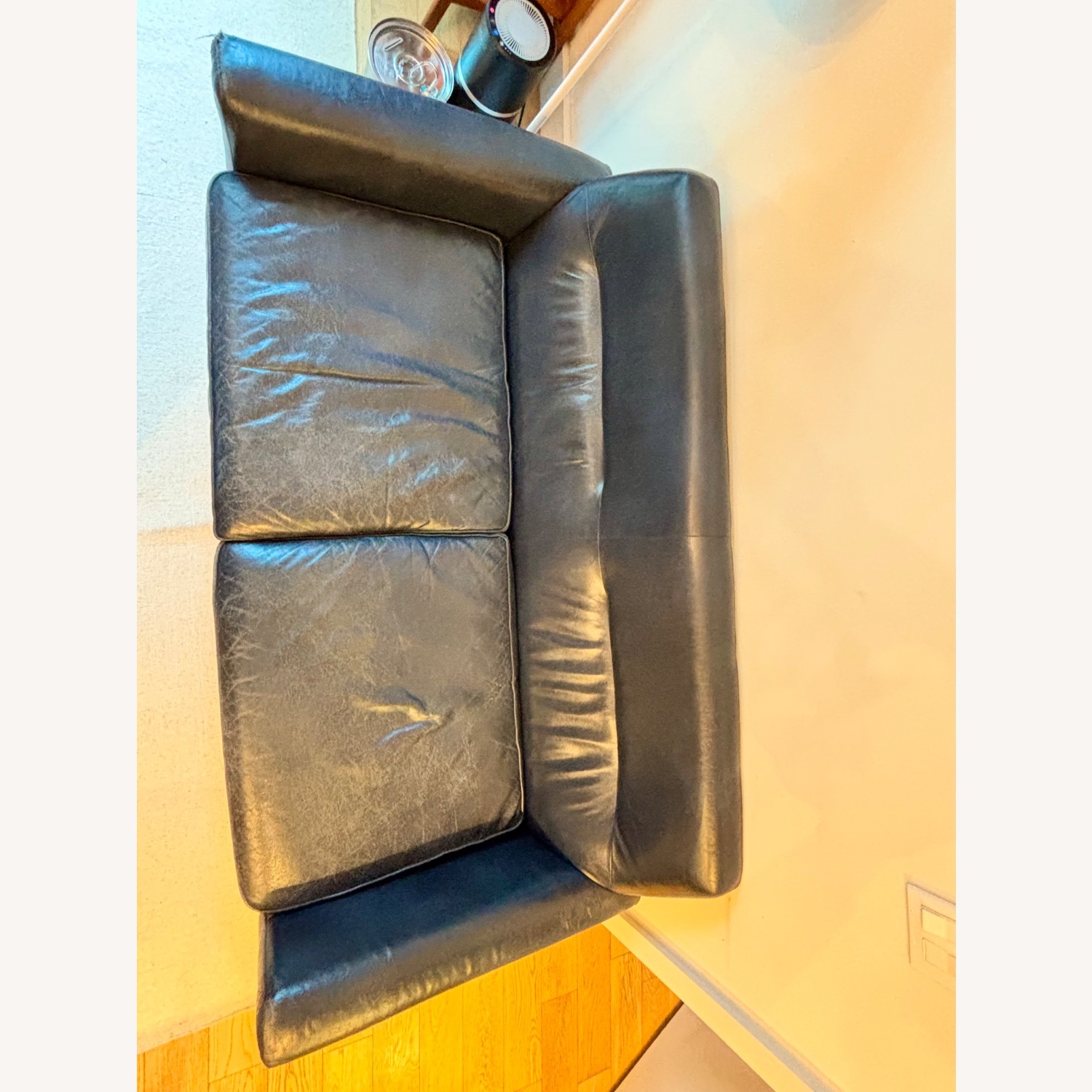 West Elm Denmark Leather Loveseat - image-7