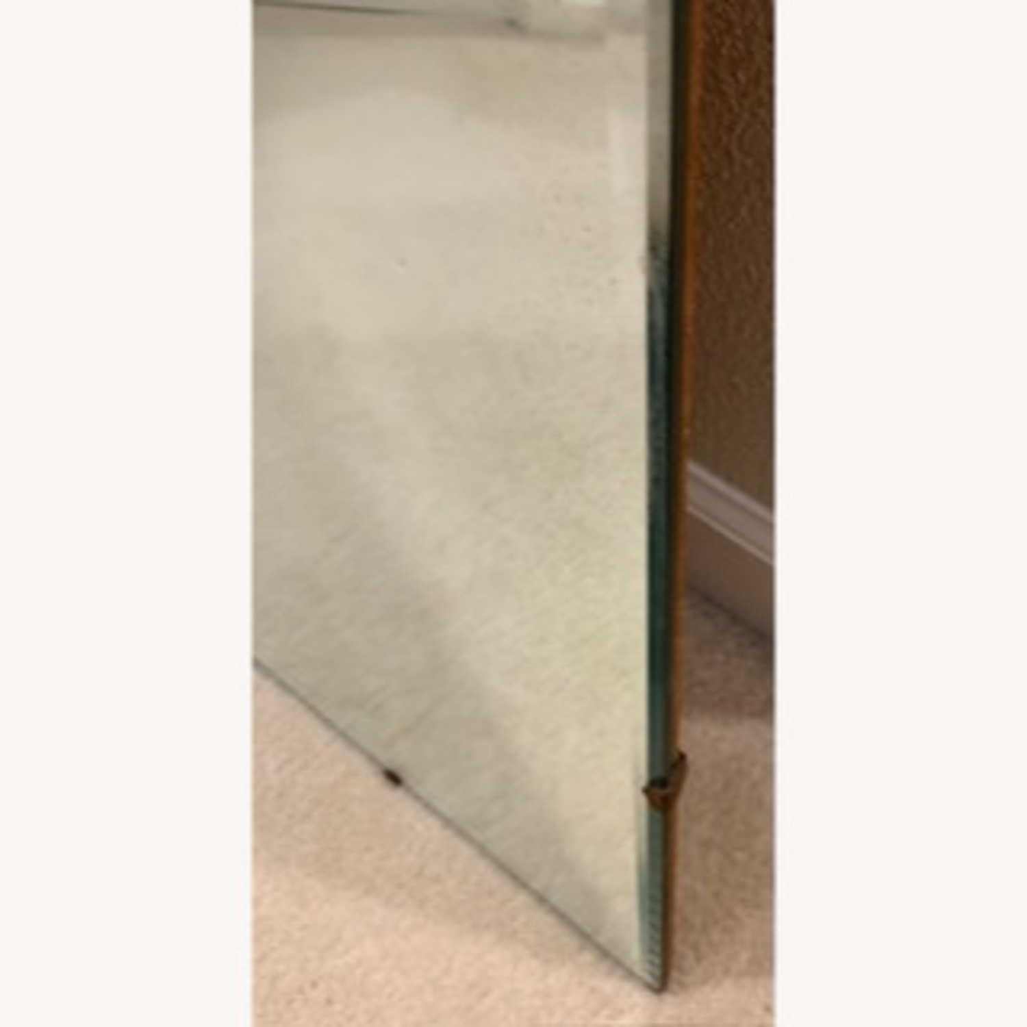 Vintage 50's MCM Wall Mirror Beveled Edges - image-8