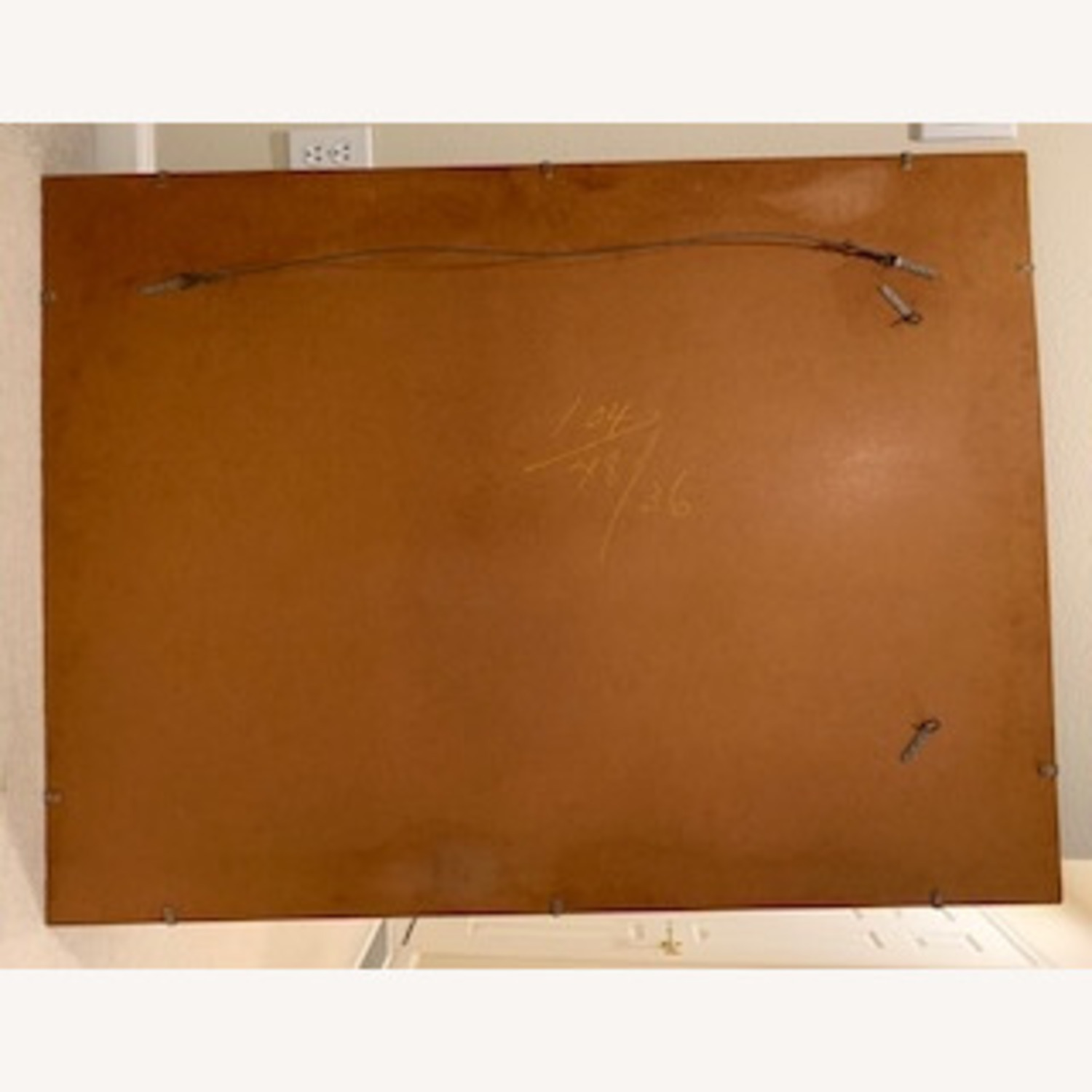 Vintage 50's MCM Wall Mirror Beveled Edges - image-14