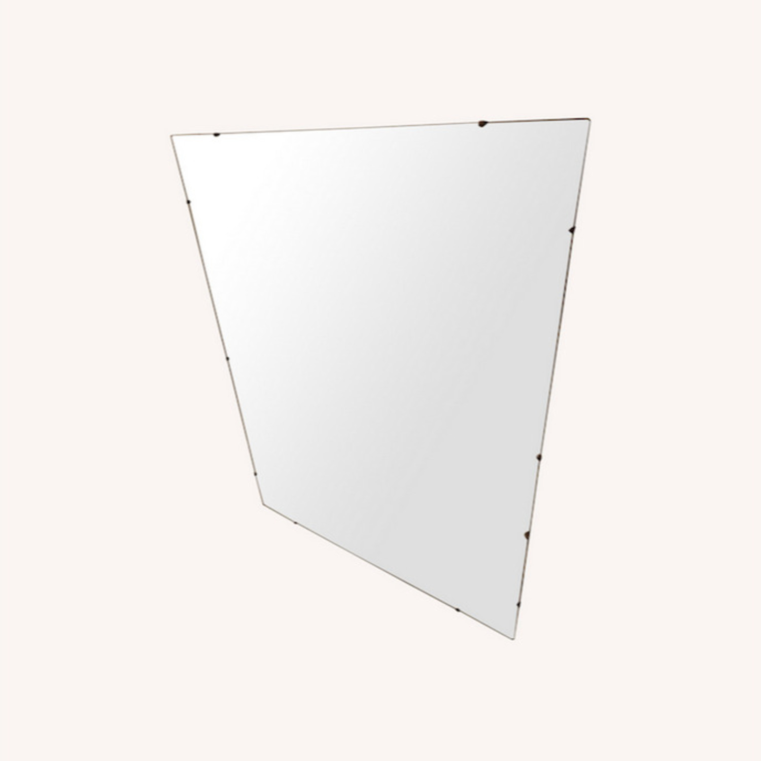 Vintage 50's MCM Wall Mirror Beveled Edges - image-1