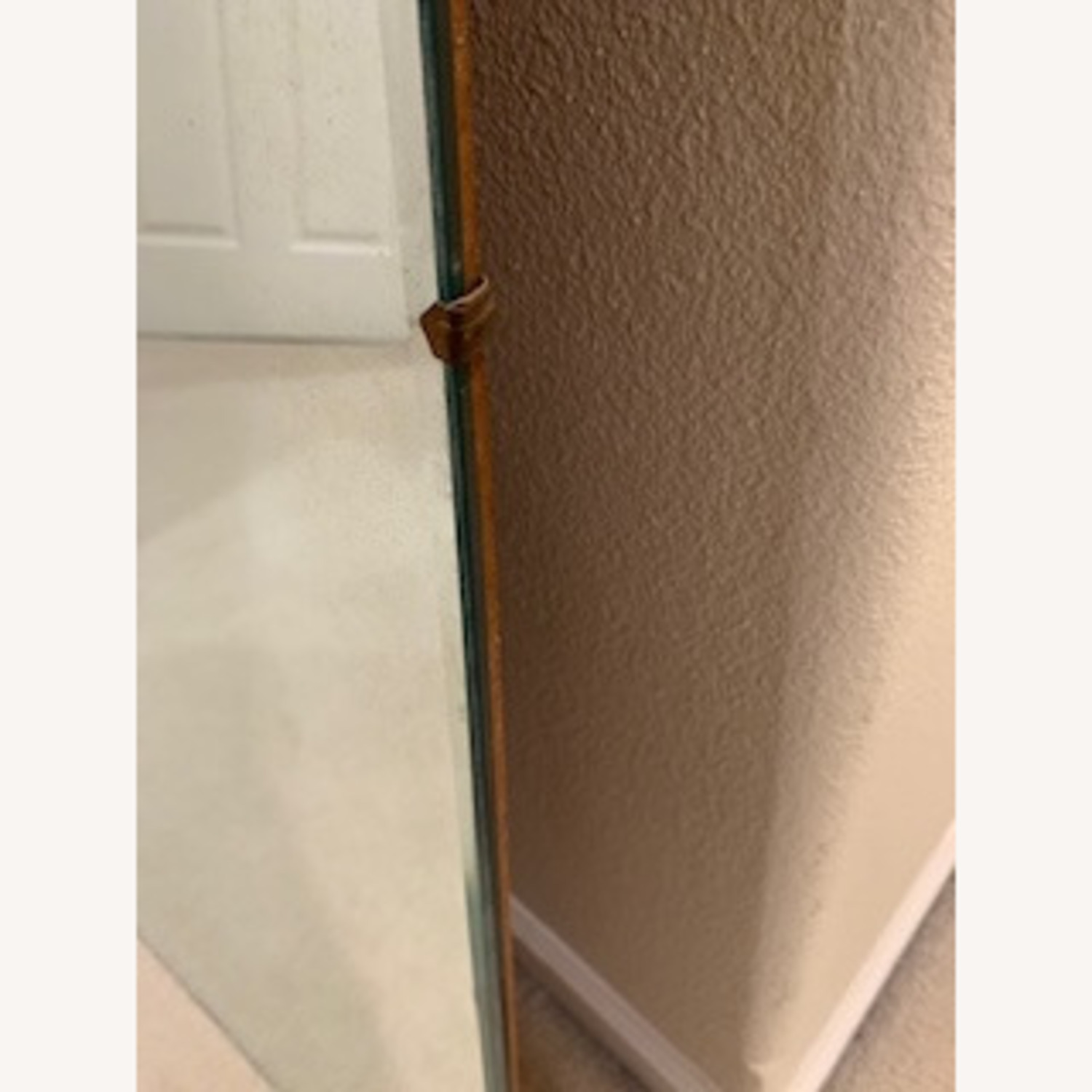 Vintage 50's MCM Wall Mirror Beveled Edges - image-9