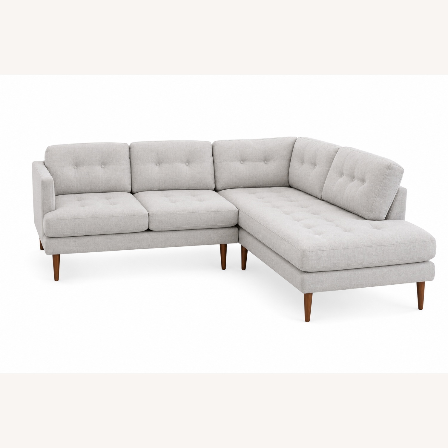 West Elm Peggy Tufted Chaise Sectional Sofa - image-6