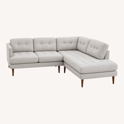 Used West Elm Peggy Tufted Chaise Sectional Sofa for sale on AptDeco