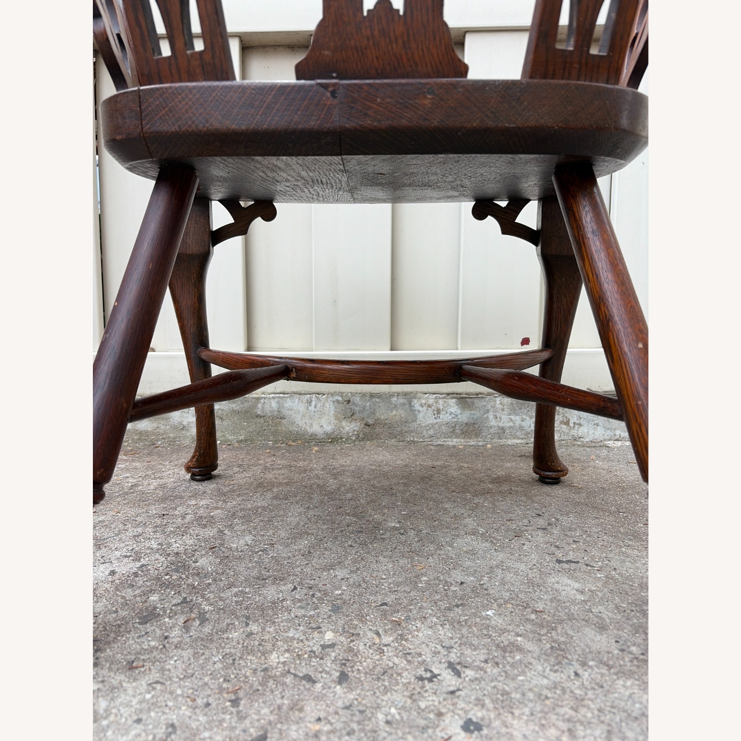 Vintage/Antique Dark Brown Accent Chair - image-10