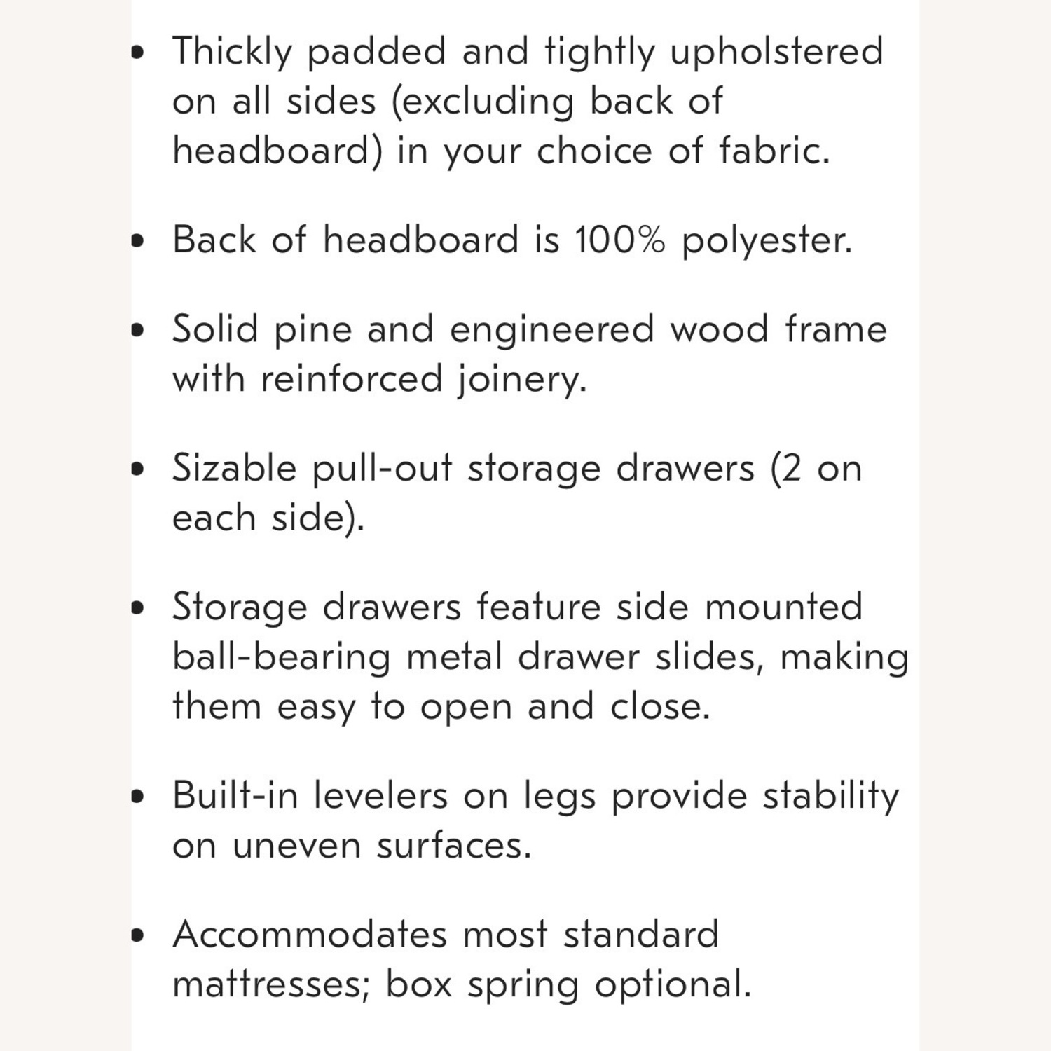 West Elm King Size Storage Bed - image-13