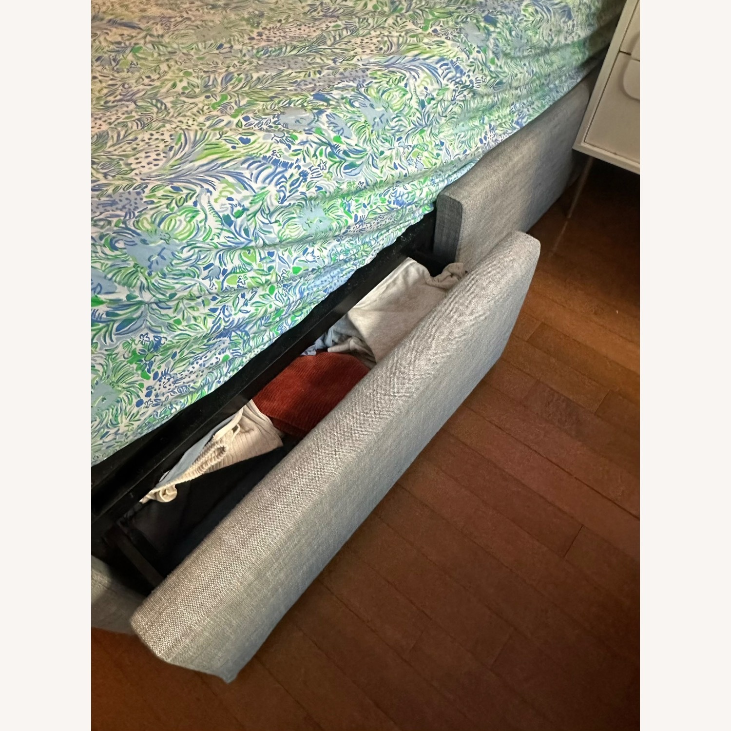 West Elm King Size Storage Bed - image-5
