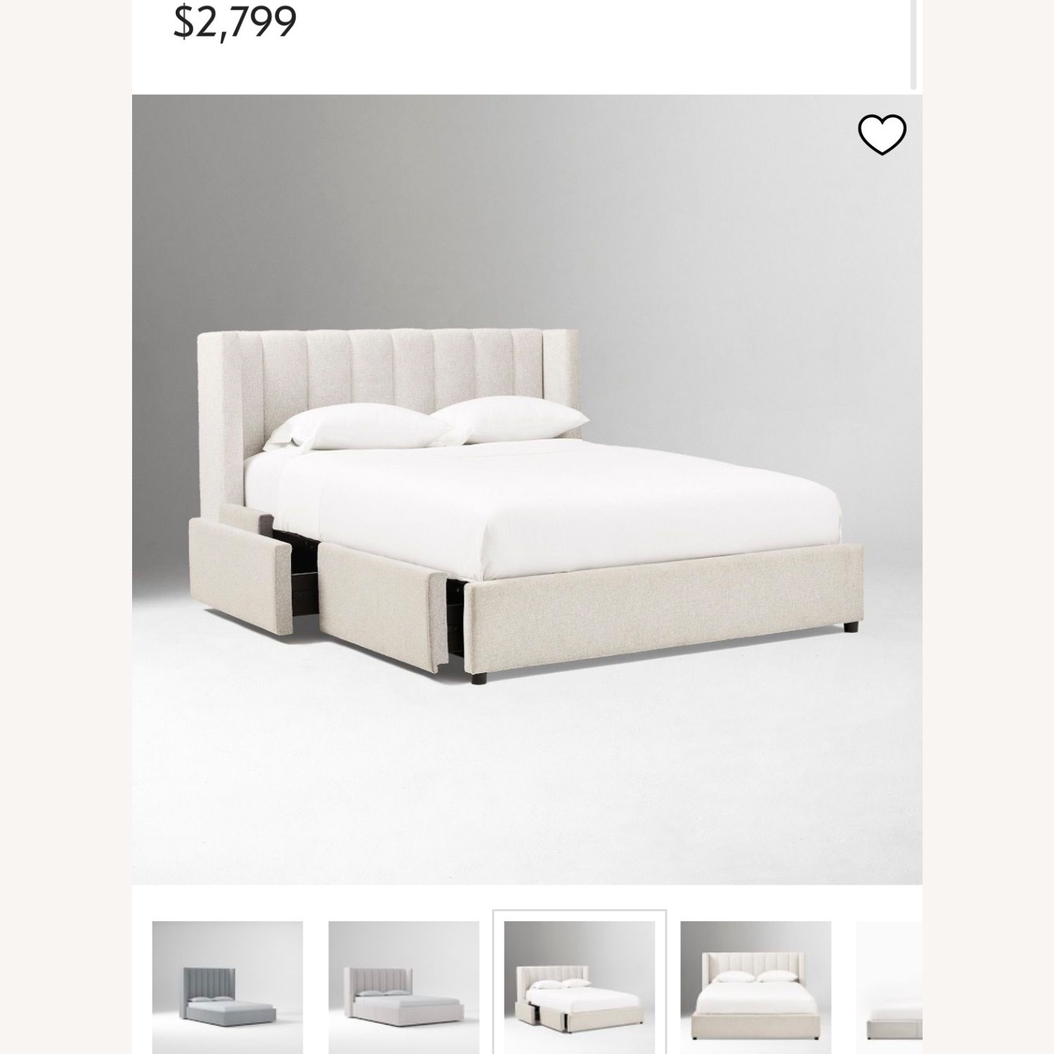 West Elm King Size Storage Bed - image-9