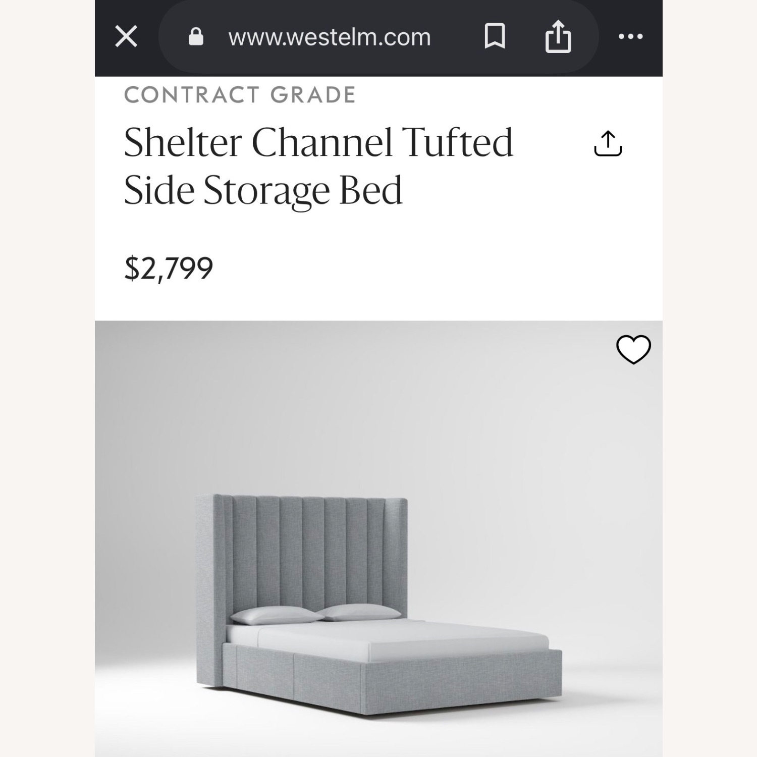 West Elm King Size Storage Bed - image-8
