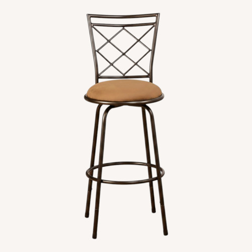 Used Wayfair Red Barrell Studio Dark Brown Metal Stools for sale on AptDeco