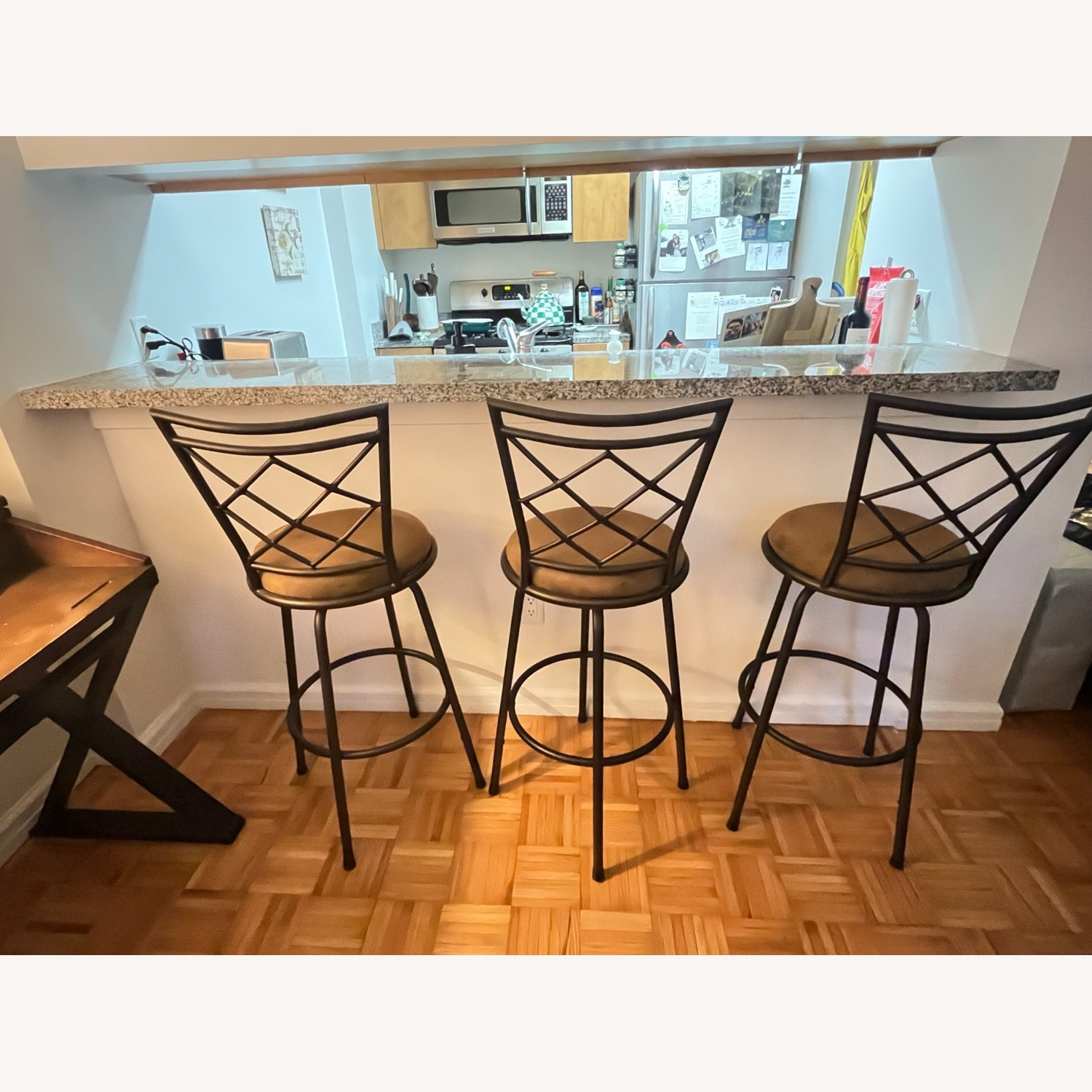 Wayfair Red Barrell Studio Dark Brown Metal Stools - image-2