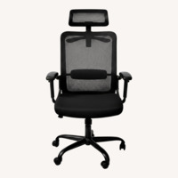 Inbox Zero Black Fabric Office Chair