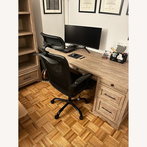Used Inbox Zero Black Fabric Office Chair for sale on AptDeco