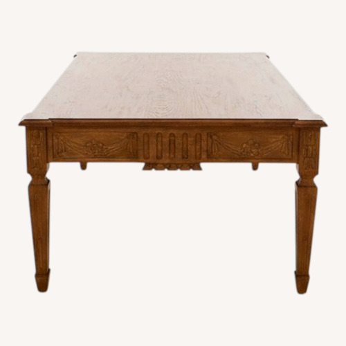Used Carved Oak Cocktail Table for sale on AptDeco