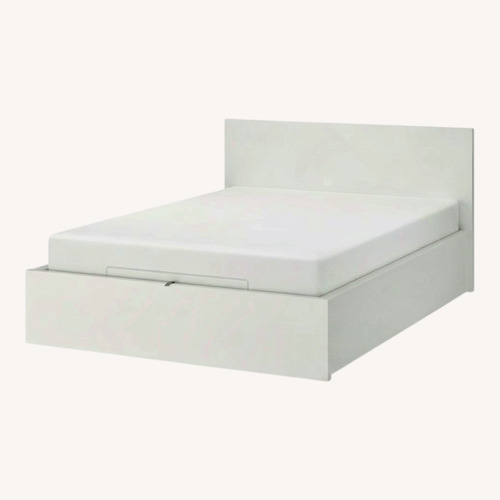 Used IKEA Malm White Wood Full Bed for sale on AptDeco