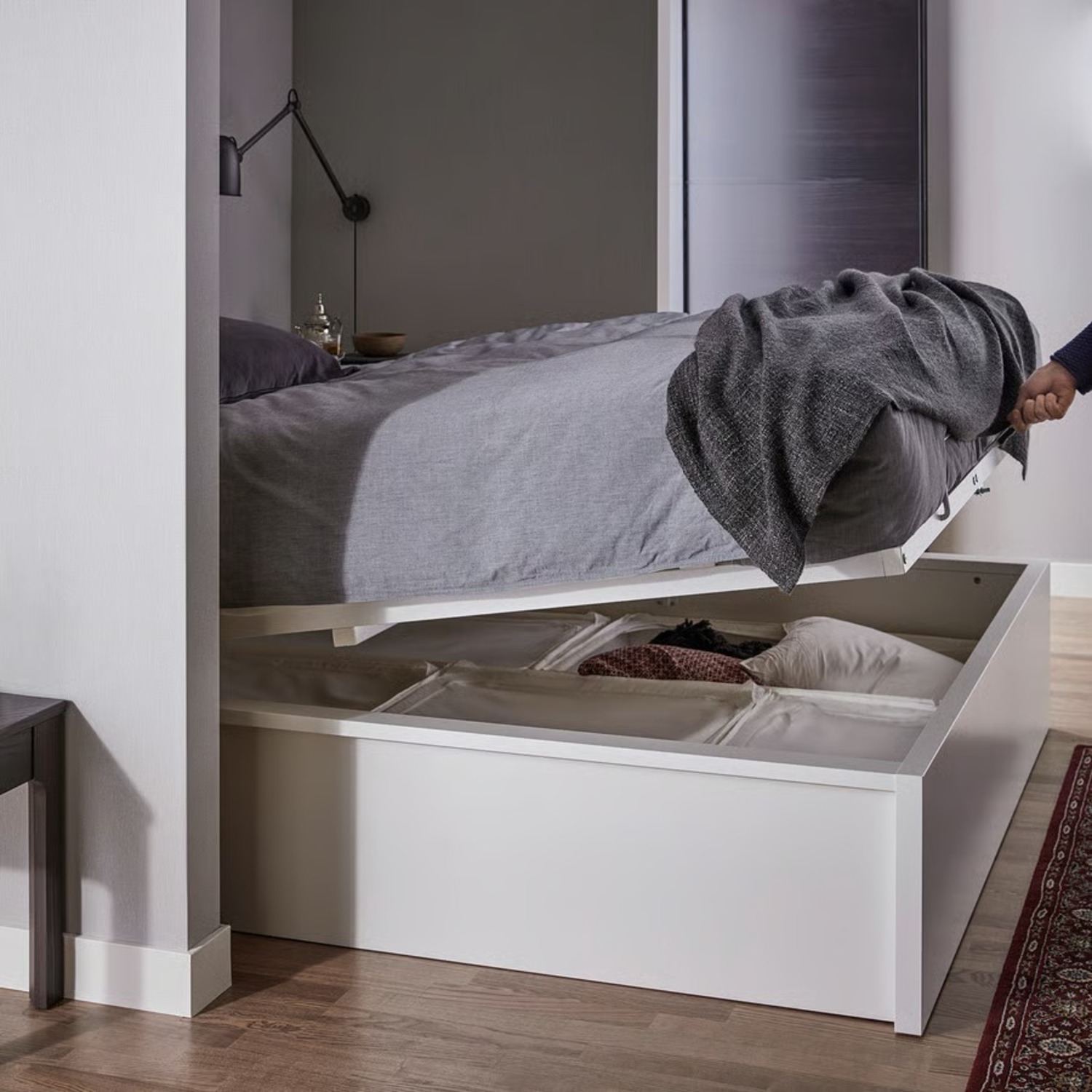 IKEA Malm White Wood Full Bed - image-3