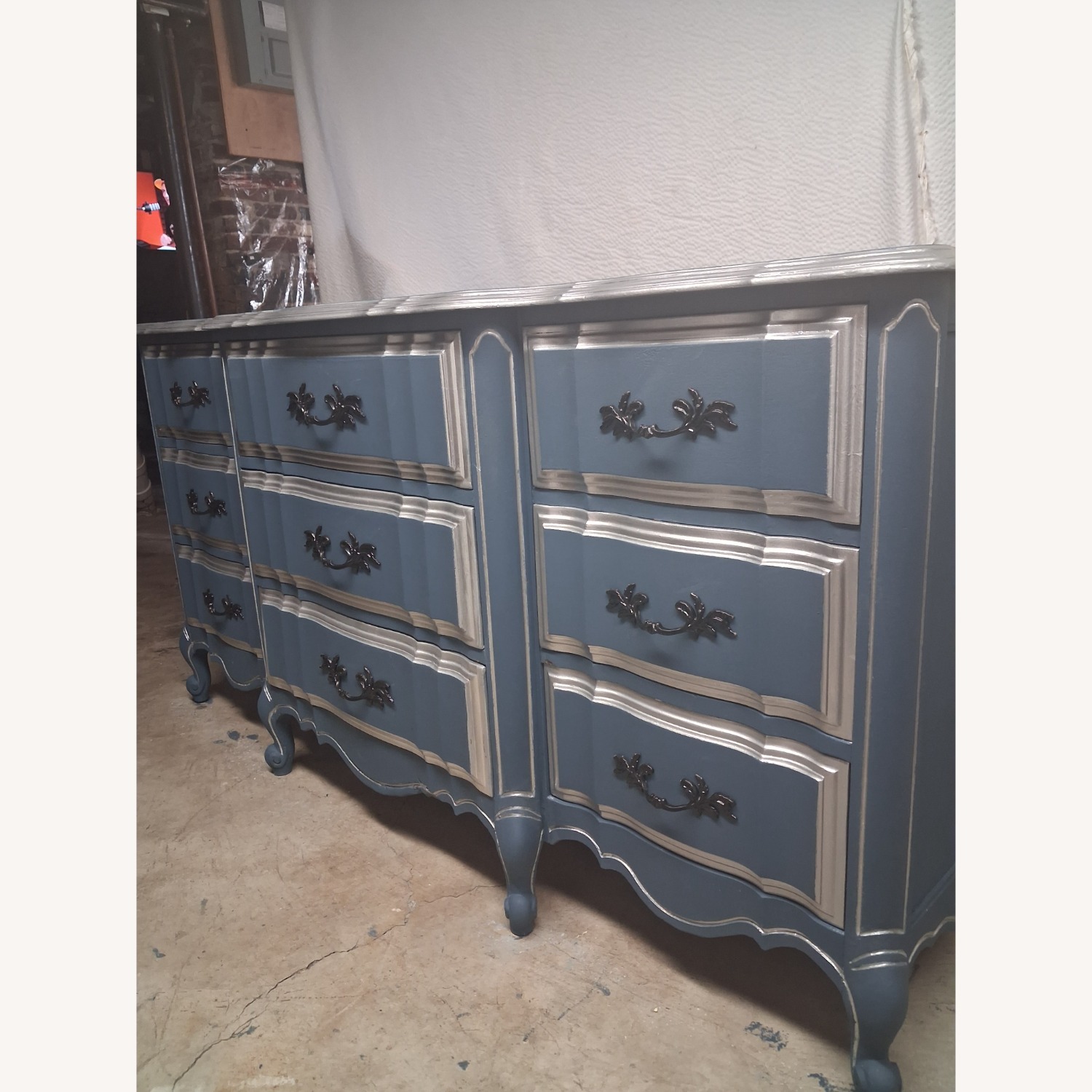 Drexel Blue Wood Dresser - image-3