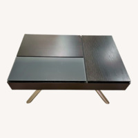 Dark Gray Wood Coffee Table